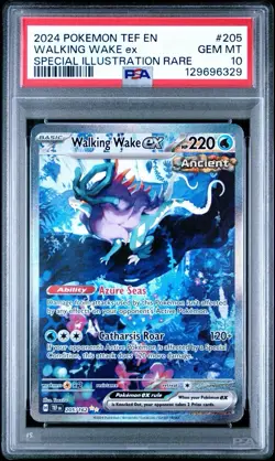 Pokemon TCG Walking Wake EX Scarlet & Violet Temporal Forces 205/162 PSA 10 - Image 1