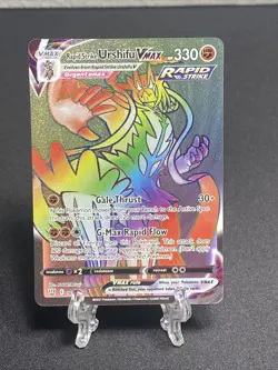 Pokemon TCG Rapid Strike Urshifu VMAX Battle Styles 169/163 Secret Rare NM - Image 1