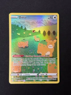 Pokemon TCG Ditto GG22/GG70 Crown Zenith: Galarian Gallery Holo NM - Image 1