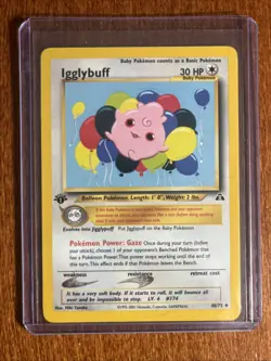 [NM] 2001 Pokemon Neo Discovery Igglybuff 1st Edition #40/75 Uncommon - Image 1