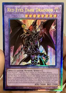 Yugioh Red Eyes Dark Dragoon RA02-EN021 Prismatic Ultimate Rare (PUR) NM w/Track - Image 2
