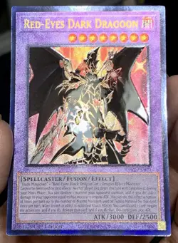 Yugioh Red Eyes Dark Dragoon RA02-EN021 Prismatic Ultimate Rare (PUR) NM w/Track - Image 5
