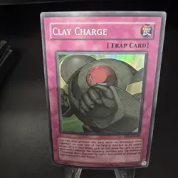 Yugioh Clay Charge DP1-EN030 Super Rare LP - Image 1