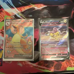 Charizard EX & Raikou V Holo Pokemon TCG Cards Lot - 2 English Standard - Image 1