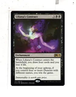 MTG SkeenAB Liliana's Contract from M19. NM. - Image 1