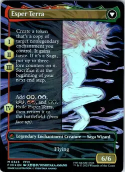 Terra, Magical Adept (Borderless) 323 FINAL FANTASY NM FOIL MTG - Image 2