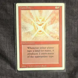 Wizards of the Coast MTG Mana Flare Revised Edition Enchantment Red Rare Christ… - Image 1