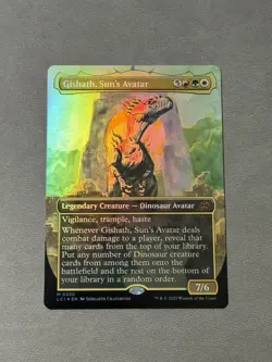 Gishath, Sun's Avatar (Borderless) #330 (Foil) NM Lost Caverns of Ixalan MTG - Image 1