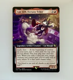 MTG: Cait Sith, Fortune Teller (Extended Art) Commander: Final Fantasy Reg NM - Image 1