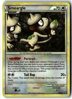 Smeargle ⭐ 8/90 Holo Rare HGSS Undaunted 2010 Pokemon NM/LP - Image 1