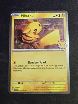 DOUBLE SWIRL Pikachu 51/162 Stamped 2026 Pokemon Day 30th Anniversary Promo - Image 4