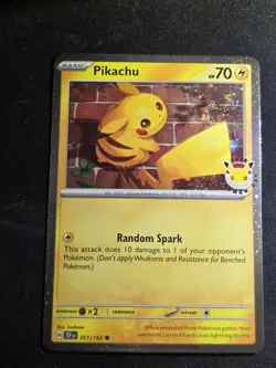 DOUBLE SWIRL Pikachu 51/162 Stamped 2026 Pokemon Day 30th Anniversary Promo - Image 5