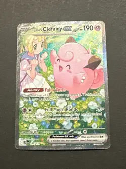 2025 POKEMON SCARLET & VIOLET JOURNEY TOGETHER LILLIE’S CLEFAIRY EX SIR #184/159 - Image 1