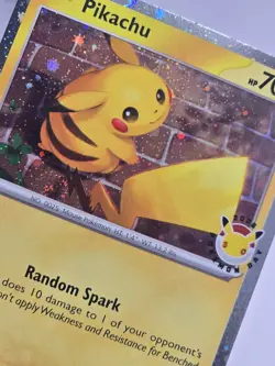 Pokemon TCG Pikachu 051/162 Stamped 2026 Pokemon Day Promo SWIRL 🍥 - Image 1