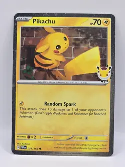 Pokemon TCG Pikachu 051/162 Stamped 2026 Pokemon Day Promo SWIRL 🍥 - Image 2