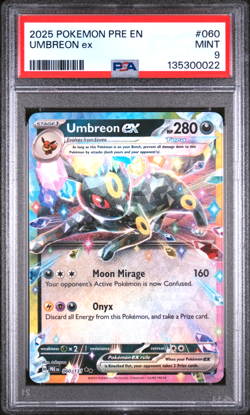 Pokemon SV Scarlet Violet PRE Prismatic Evolutions Umbreon ex 060/131 PSA 9 MINT - Image 1