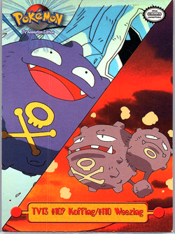 Koffing #109/Weezing #110 Pokemon Topps TV Edition MP - Image 1