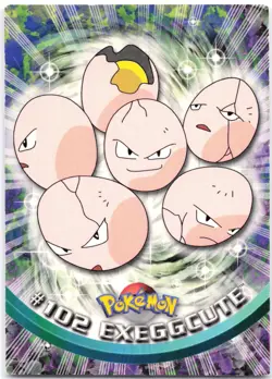 Exeggcute #102 1999 Topps Pokemon (Blue Logo) MP - Image 1