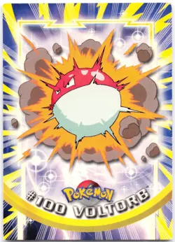 Voltorb #100 Pokemon 2000 Topps TV MP - Image 1