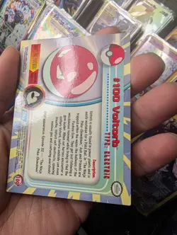 Voltorb #100 Pokemon 2000 Topps TV MP - Image 5