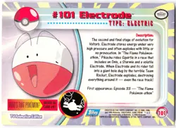Electrode #101 2000 Topps Pokemon Series 2 (Blue Logo) *DMG - Image 2