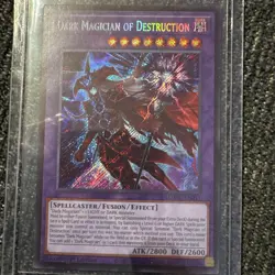 Yugioh! 1x Dark Magician of Destruction MZMU-EN011 Secret Rare 1st Ed NM - Image 1