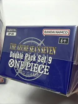 (2) One Piece TCG: Double Pack Set 9 The Azure Sea's Seven FACTORY SEALED Boxes - Image 3