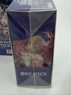 (2) One Piece TCG: Double Pack Set 9 The Azure Sea's Seven FACTORY SEALED Boxes - Image 4