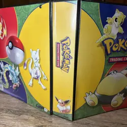 1999 Pokemon Vintage 3-RING BINDER Trading Card Album TCG Ultra Pro RARE Snorlax - Image 3