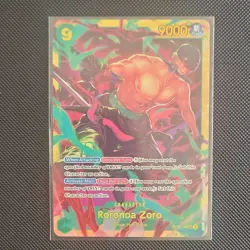 Bandai One Piece Card Game Roronoa Zoro OP06-118 Holo Character Card - Image 1