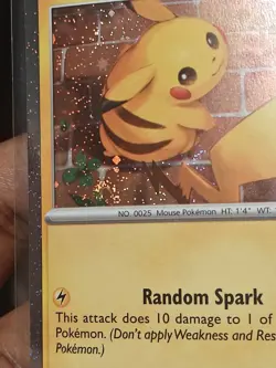 TRIPLE SWIRL 🌀 NM Pikachu 051/162 30th Anniversary Stamped Pokemon Card - Image 5