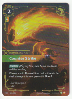 Counter Strike 194/221 Riftbound SFD NEAR MINT CARD - Image 1