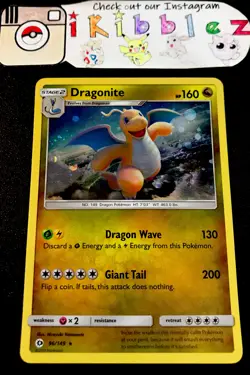 Dragonite 96/149 NM Cosmo Holo Foil Pokemon Card. Free Tracked Shipping! - Image 1