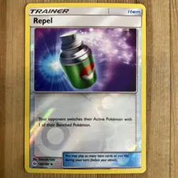 Repel Reverse Holo Trainer - 130/149 - Pokemon Card S&M Base Set - Image 1