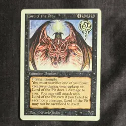 Wizards of the Coast MTG Lord of the Pit Creature Black 7/7 Mark Tedin - Image 1