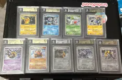 SEQUENTIAL BGS 9 + 9.5 2008 Pokemon JPN 11th Movie Commemoration Promo FULL SET - Image 1
