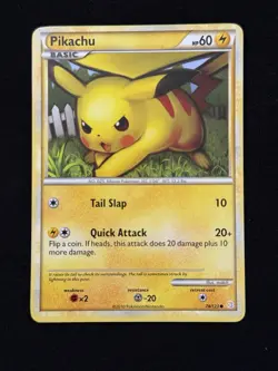 Pikachu #78/123 - Pokemon TCG - HeartGold & SoulSilver - NM - Image 1