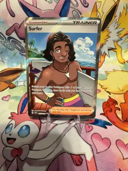 Surfer 235/191 Full Art Trainer Pokemon TCG: Surging Sparks MINT SHIPPED TODAY! - Image 1