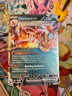 Pokemon TCG Charizard ex 196 SVP NM 2023 - Image 1