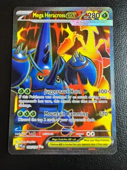 Pokemon TCG Mega Heracross ex - Ultra Rare ME02: Phantasmal Flames 108/094 NM - Image 1