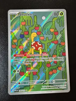 Pokemon TCG Shuckle - Illustration Rare ME01: Mega Evolution 136/132 NM - Image 1