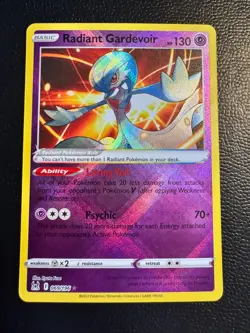 Pokemon TCG Radiant Gardevoir Radiant Rare SWSH11: Lost Origin 069/196 NM - Image 1