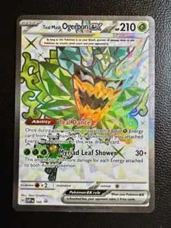 Pokemon TCG Teal Mask Ogerpon ex Ultra Rare SV: Promo 166 NM - Image 1