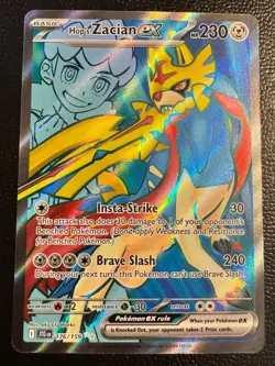 Pokemon TCG Hop's Zacian ex - Ultra Rare SV09: Journey Together 176/159 NM - Image 1