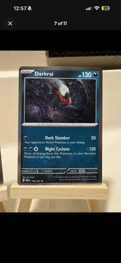 🌀 SWIRL Pokemon TCG Darkrai Cosmos Foil With Swirl Triple Whammy Tin Promo 🌀 - Image 2