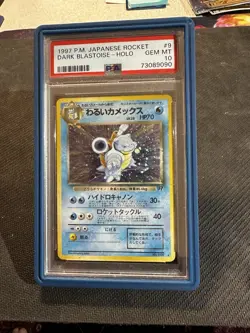 1997 Pokemon Rocket Gang Dark Blastoise #009 Holo Japanese PSA 10 - Image 2