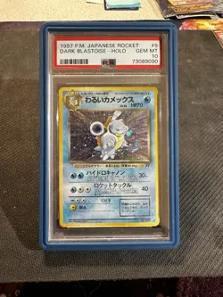 1997 Pokemon Rocket Gang Dark Blastoise #009 Holo Japanese PSA 10 - Image 3