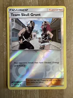Pokemon Sun & Moon Team Skull Grunt 133/149 Uncommon NM, Reverse Holo - Image 1