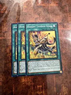3x Yugioh Playset Radiant Typhoon Vision DOOD-EN063 Common 1st Ed Near Mint - Image 1