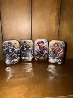 One Piece DISPLAY 4x Mini Tin Pack VOL. 2 TS-02 TS02 English - Image 1